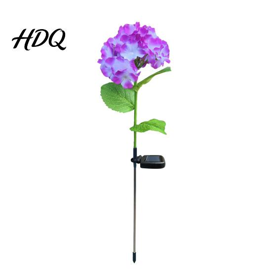 Solar Powered Garden Lights Fairy Hydrangea Light LED Outdoor Stake Lights Waterproof Decorative Tree Artificial Flower Light for Path Yard