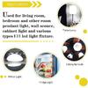 [4-Pack] E11 led Bulb, 75W or 100W Equivalent Halogen Replacement Lights, Dimmable, Mini Candelabra Base, 850 Lumens, Daylight White 6000K, AC110V/