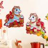 2026 Kinesiskt Nyår Heminredning 3D Zodiaken Häst Klistermärke Vårfest Dörr Vägg Klistermärke Månår Fönsterdekaler Nyårspresent
