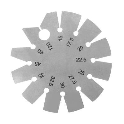 Angle Gauge Template Stainless Steel Round Shape Bevel Gauge Angle Finder for Woodworking Blades