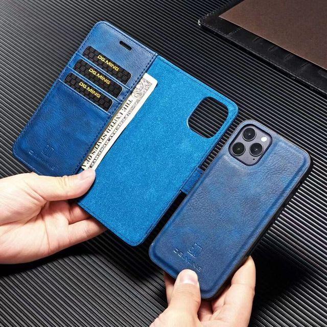 Magnetic 2 In 1 Removable Wallet Flip Case For iPhone15 14 Plus 12 11 13 Pro MAX XR XS Case Luxury Detachable Leather Back Cover