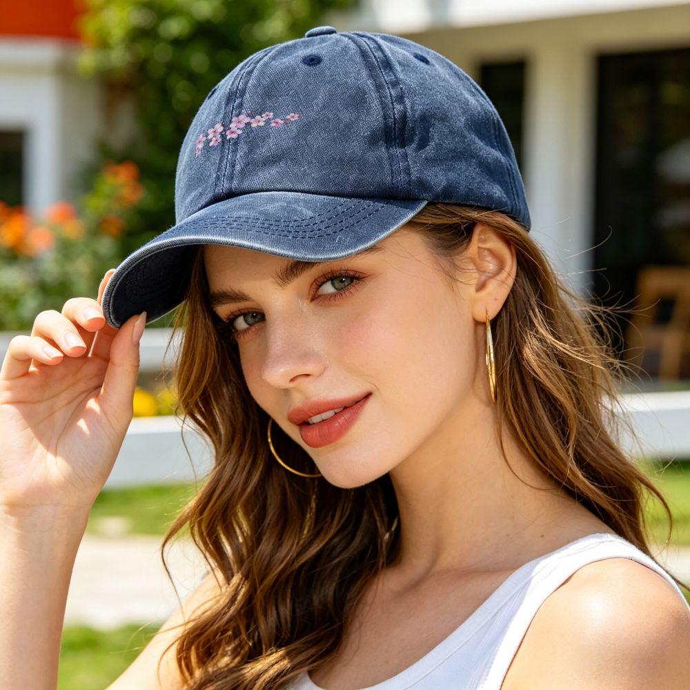 Washed Retro Baseball Cap Viscose Casual Outdoor Style Hat for Women Men Teens Birthday Gift Lightweight Breathable Slim Fit for