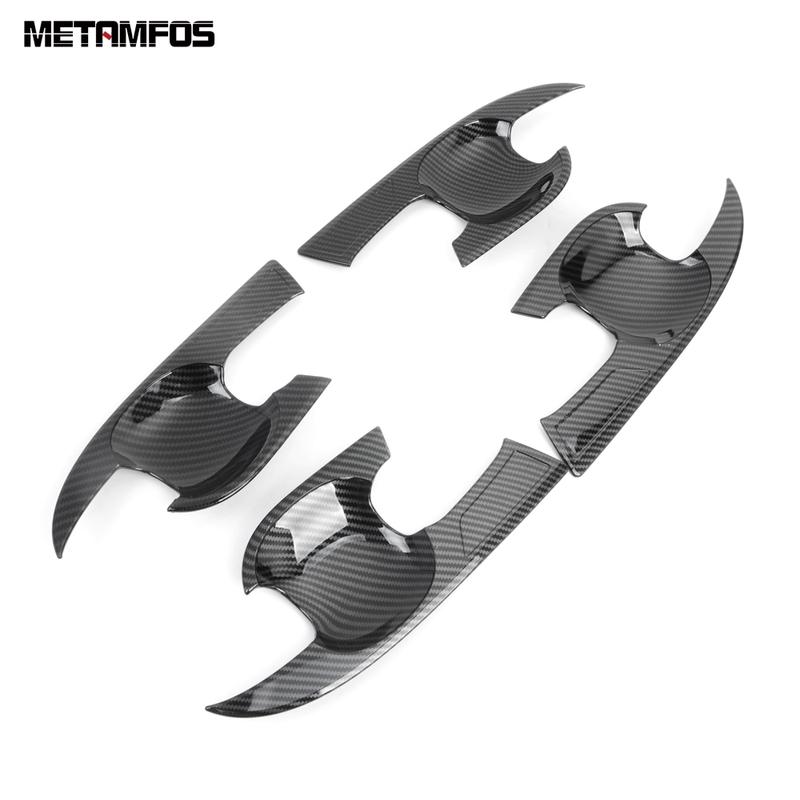 Side Door Handle Bowl Cover Trim For Toyota Corolla Sedan - 2024 Carbon Fiber Protection Cap Accessories Car Styling