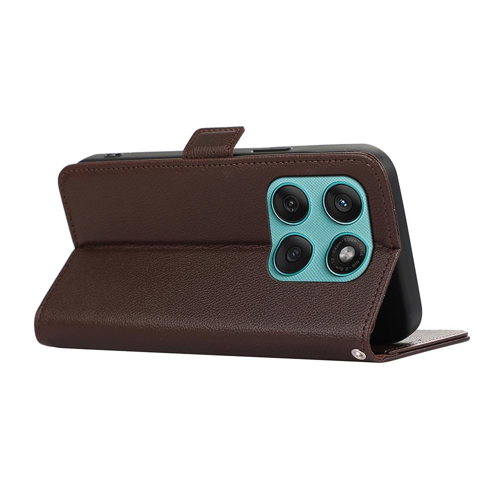 ABEEL Für Motorola Edge 60 5G/60 Fusion 5G Hülle Leder mit Litschi-Textur RFID-blockierende Handyhülle