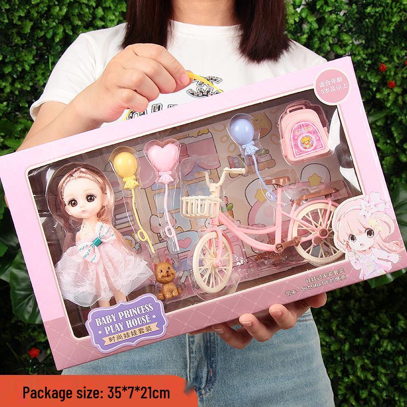 Princess Doll Gift Box Set: Dress-Up Barbie Doll Toys for Girls