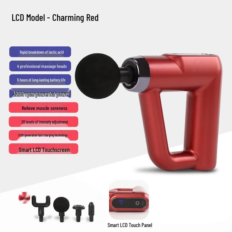 Mini Electric Fascia Muscle Massage Gun CN plug (adapter included)