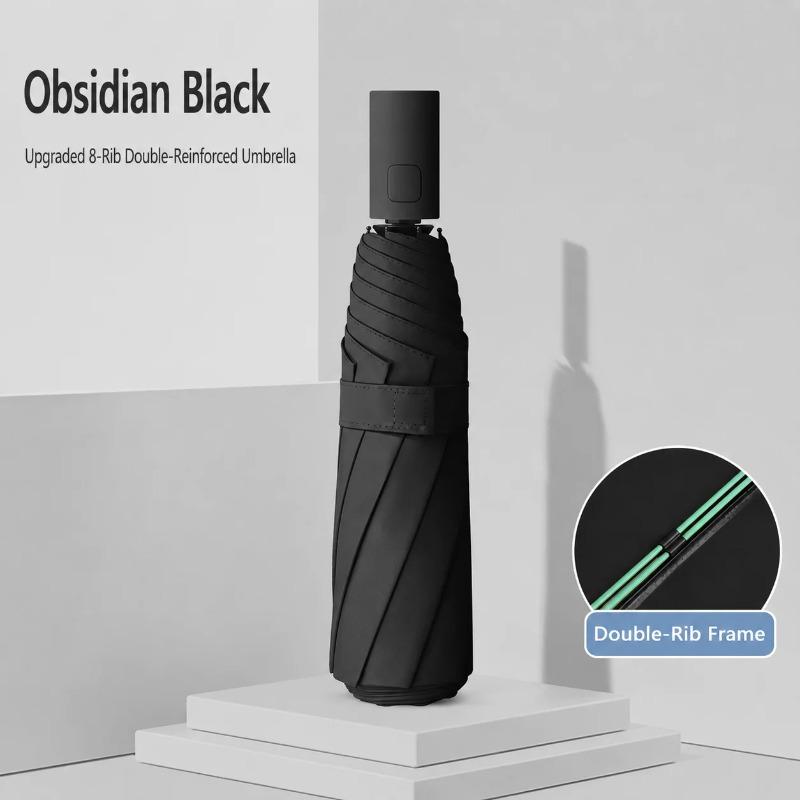 Windproof Automatic Umbrella Open Close Foldable Compact Rain Umbrella Heavy Duty Design for Men Women Outdoor Travel