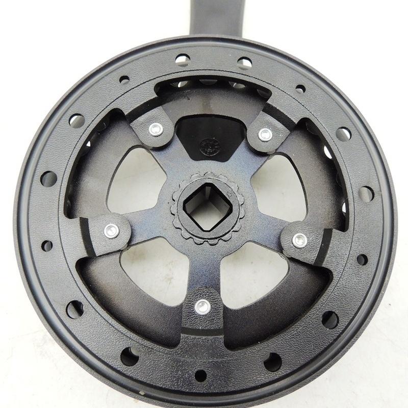 Aluminum Chainring Square Taper Crank City Commuting Aluminum Alloy Construction Lightweight Design Stable Power Transfer