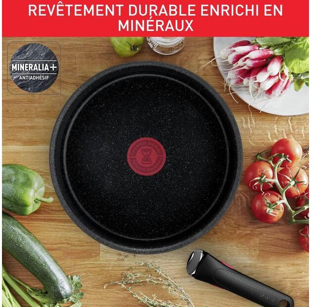 Набор посуды Tefal Ingenio Black Stone, 7 предметов (L3998702)