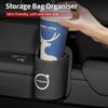 Leather Car Door Cup Holder Organizer Storage Bin Drink Rack Auto Cup Holder Car Interior Accessories For Volvo XC40 XC60 XC70 X