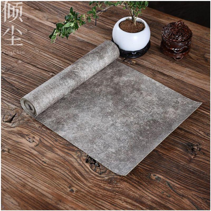 

Super More Sizes Tea Mat Japanese Microfiber Cloth Master Mat Tea Mat Table Mat Table Runner Fabric Craft Tea Table Cloth Tea Ceremony Utensil [Moon Frost color] Ultra-fiber cloth 30*40