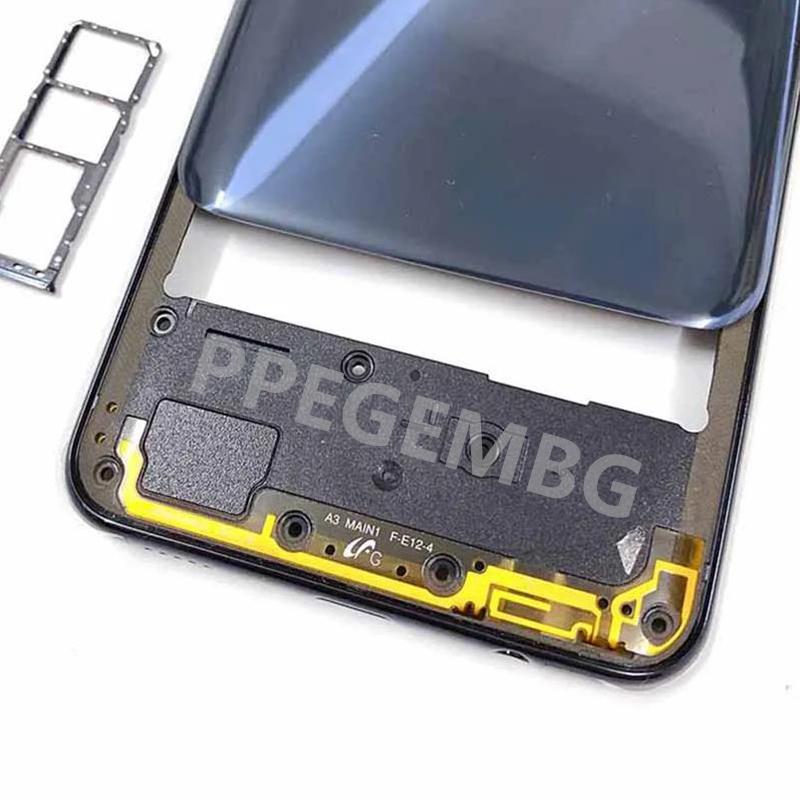 For Samsung Galaxy A30 A305 Housing Middle Frame Chassis Battery Cover Shell Lid Case Rear Back Panel Camera Glass Sim Slot