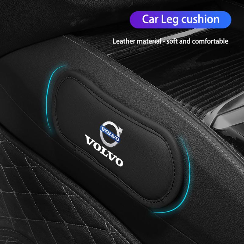 Leather Car Pillow Car Knee Pad Elastic Memory Foam Leg Pad For Volvo ES90 EC40 EX40 EM90 XC90 V90 V60 XC60 V40 S80 S60 S90 C40