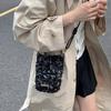 Fashionable Sequin-Textured Women'S Handbags Mini Phone Crossbody Bag Minimalist Adjustable Strap Shiny Small Shoulder Bag
