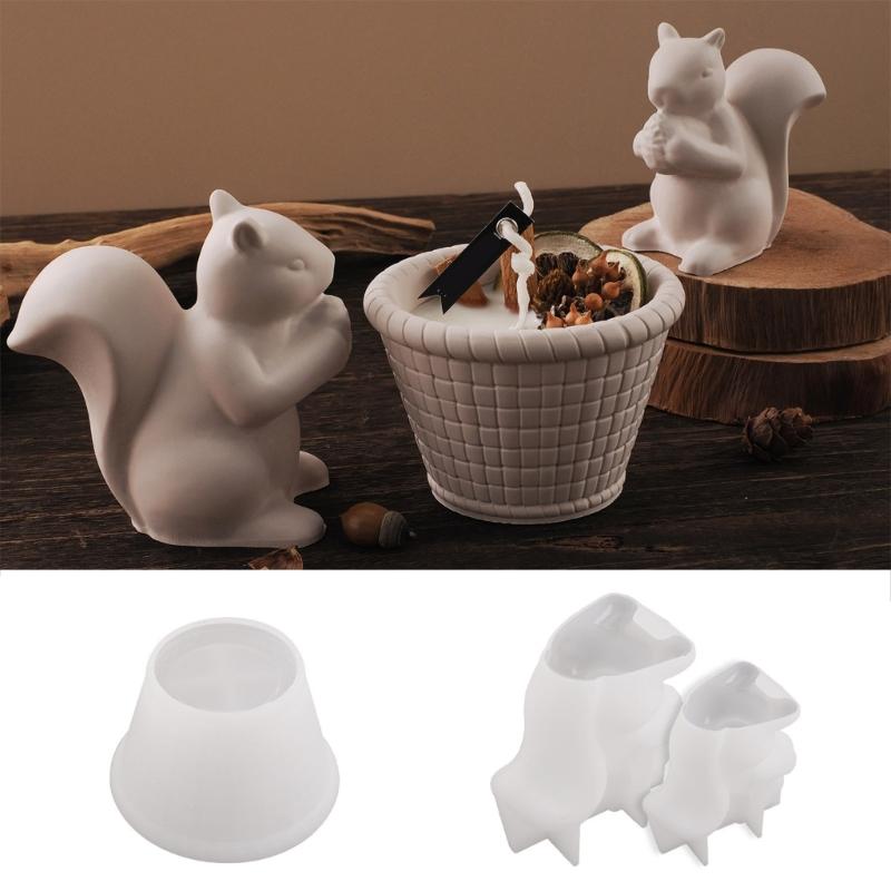 Reusable Silicone Squirrel Mold Unique Resin Creating Mold For DIY Enthusiasts Creating Resin, Plaster, And Wax Crafts