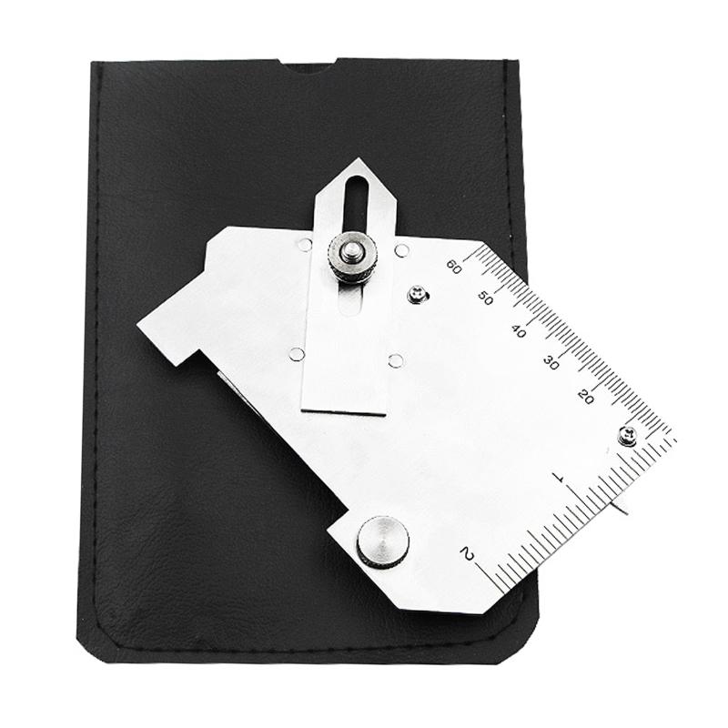 Compact Inch & Metric Bridge Cam Gage Test Ulnar Welding Inspection Gauge Stainless Steel for Welded Surfaces & Joints