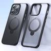 For iPhone 12 Pro/iPhone 12 Phone Case Kickstand Matte Back Cover Compatible with MagSafe
