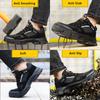 Anti Puncture Working Summer Shoes Mens Safety Work Shoes with Steel Toe Anti-slip Work Sneakers Protection Work Boots for Men