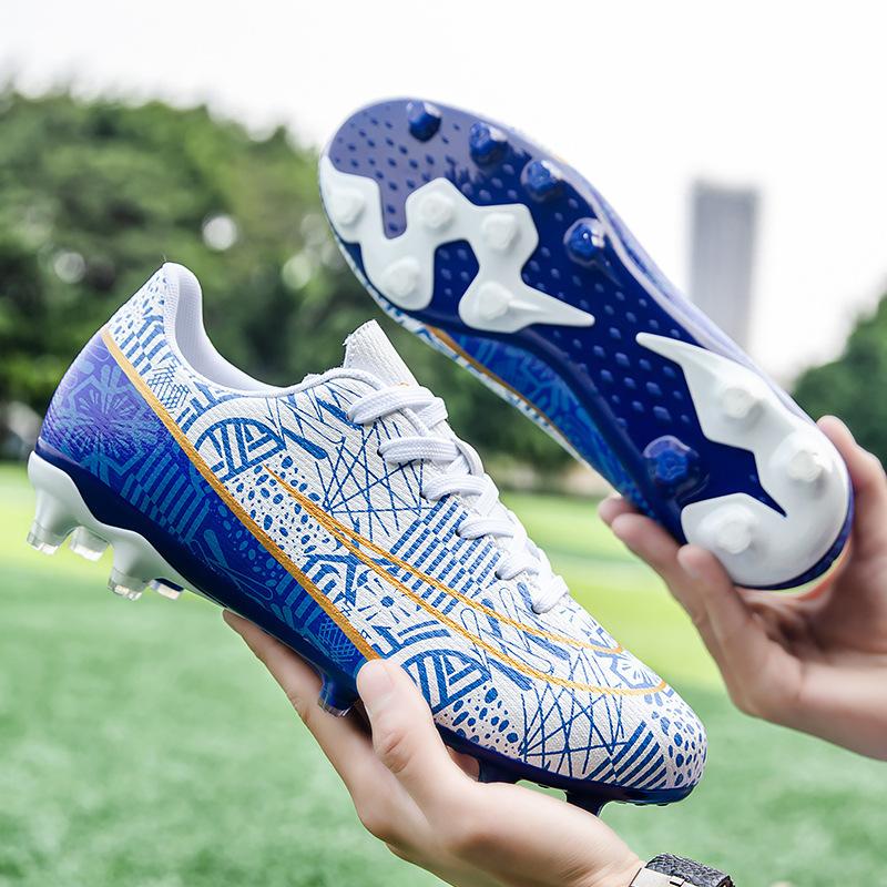 High-top adult football shoes men's and women's TF broken nails artificial turf AG long nails student training football shoes