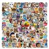 100 Cartoon Owl Doodle Stickers Personalized Decorative Motorcycle Suitcase Waterproof Stickers