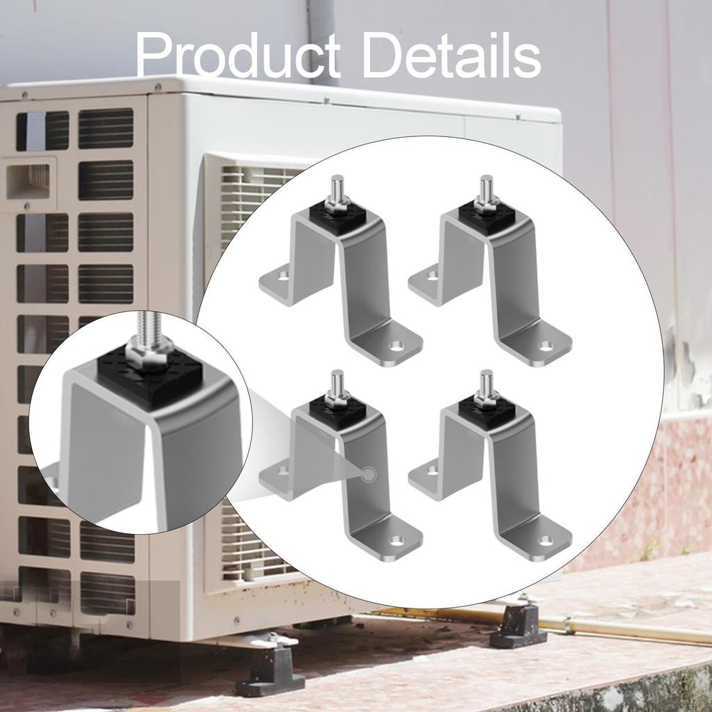 4 Brackets for Mounting Vibration Isolators Mini-splits