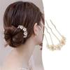 Luxurious Pearls Hairpin Hair Pins Girl Birthday Party Elegant Pageant Flower Crystal Girl Wedding Costume Headwear