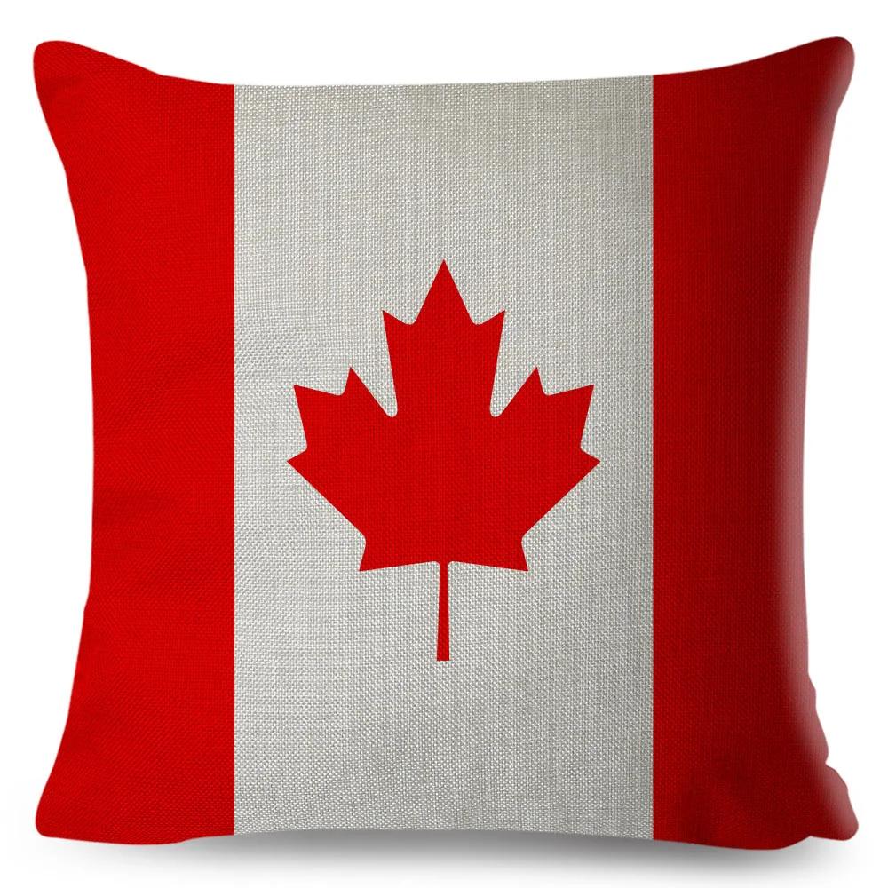 50 Style National Flag Cushion Cover for Sofa Home Children Room Decor Geometric Print Pillowcase Polyester Pillow Case 45x45cm