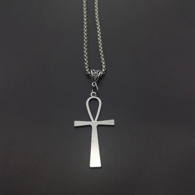 

Винтажный египетский крест-анх кулон ожерелье для мужчин женщин панк крутой духовные украшения подарки на день рождения