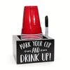 Wood Coffee Station Rack for Organizing Cups and Accessories Disposable Cup and Lid Organizer Wooden Storage Box