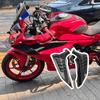 Motorrad Frontblinkerabdeckung Karbonfaser-Look Abdeckung ABS-Material Optimierte Sichtbarkeitsdesigns für NMAX155