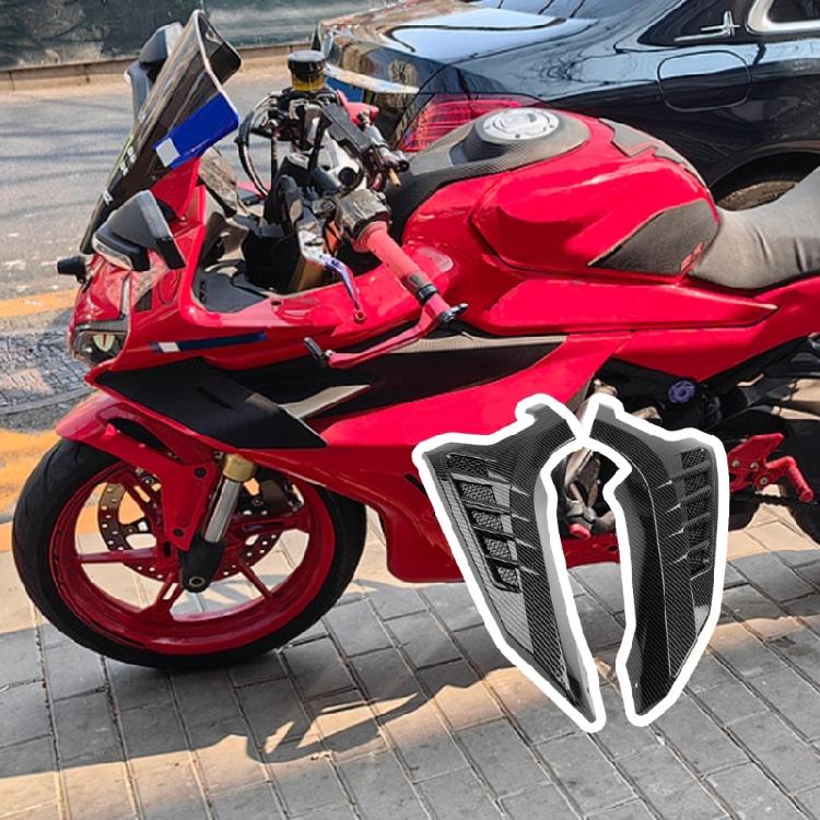 Motorrad Frontblinkerabdeckung Karbonfaser-Look Abdeckung ABS-Material Optimierte Sichtbarkeitsdesigns für NMAX155