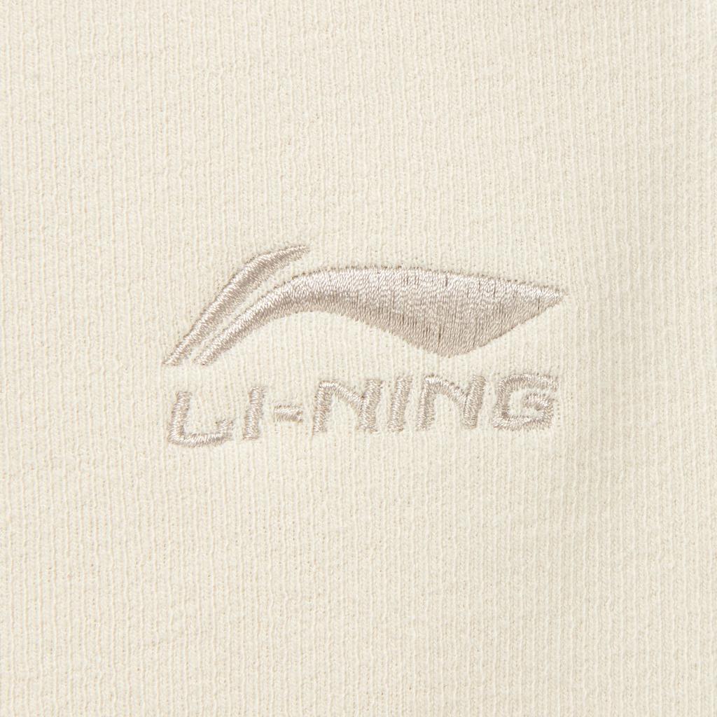 Li Ning Sports Lifestyle Series Fleece Thick Letter Logo Mid Waist Loose Drawstring Knit Sweatpants Women Bottoms AKLVB48-5