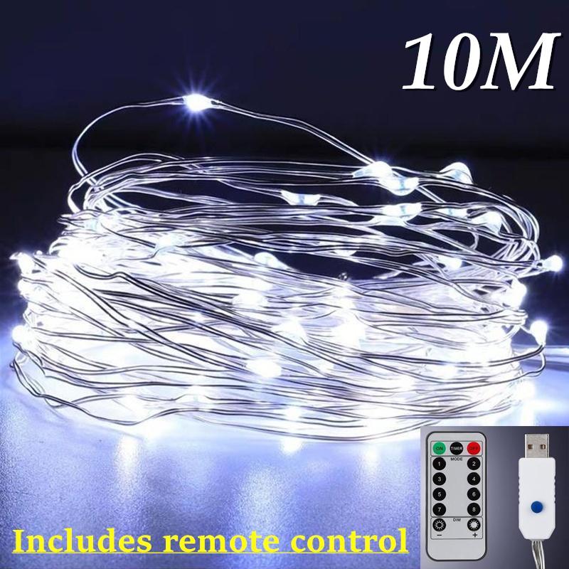 10M 5M 3M 2M Copper Wire LED Tinsel Garland Battery Powered Fairy LED String Lights For Holiday Christmas Wedding Party Decor Buy Cheaply On