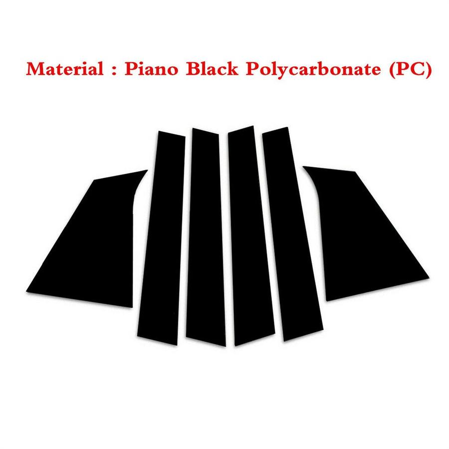 For 2016-2021 Chevrolet Malibu Door Trim Pillar Posts Black Cover Decorations