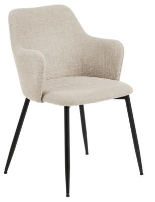 Ilsa CHAIR WITH ARMRESTS Beige High Backrest