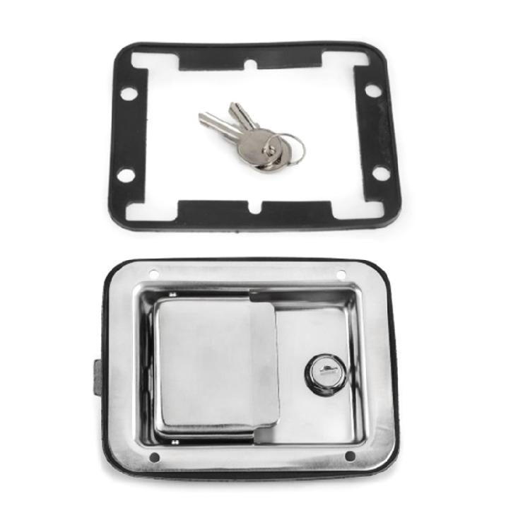 Toolbox Lock Stainless Steel Door Trailer Latches Handle Welds Screw Paddles Key