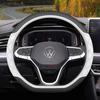 Leder Auto Lenkradabdeckung für Volkswagen Atlas Tiguan Polo Tayron T Roc Cross Taos 2022 2023 2024 2025 2026 Zubehör