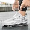 Tide Luftkissen Volle Handfläche Laufschuhe Freizeit Tägliche Sportarten Fly-Woven Obermaterial Schnürung