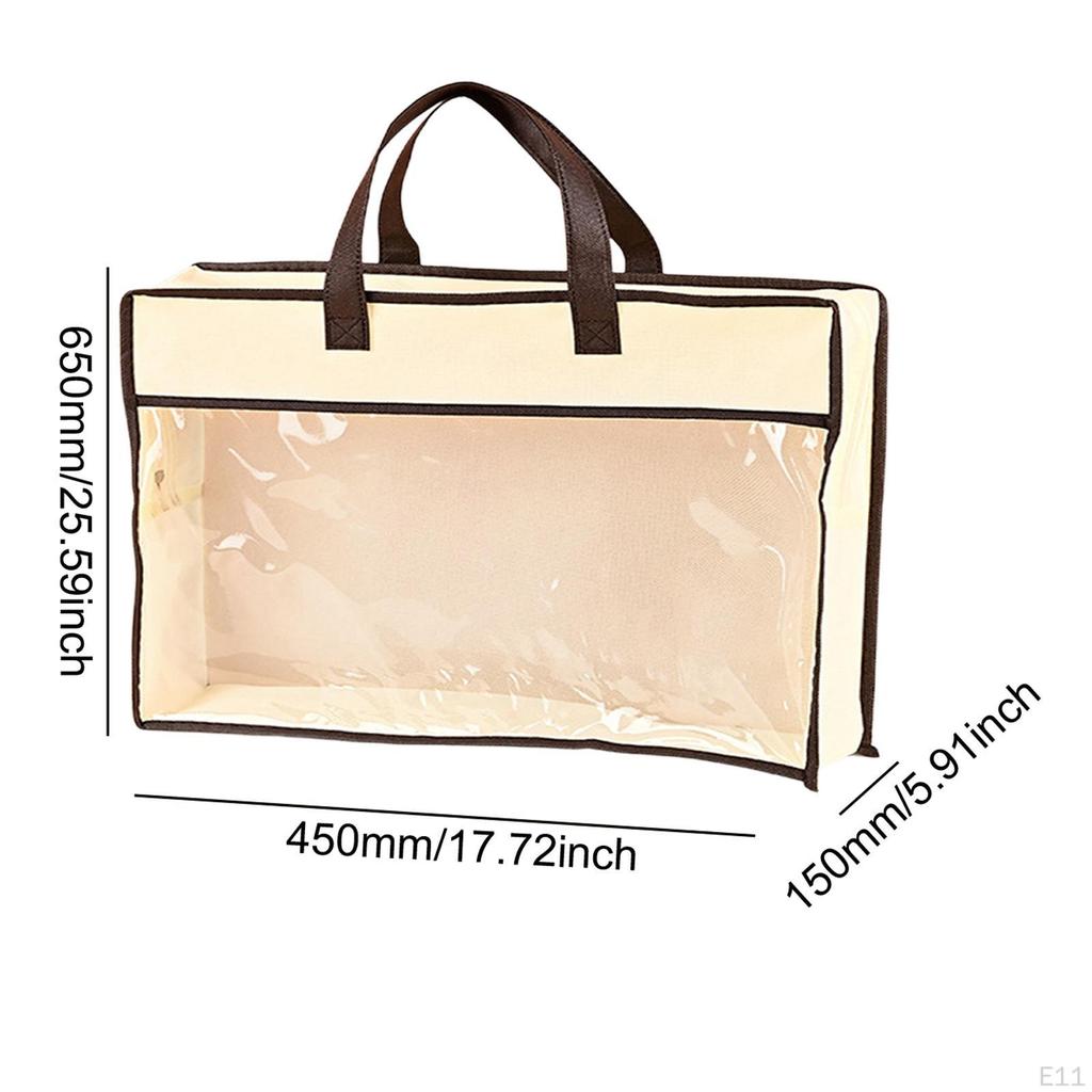 Handbag Dust Bag Purse Protector Beige Multifunctional Storage Organizer for Towels Bed Sheets