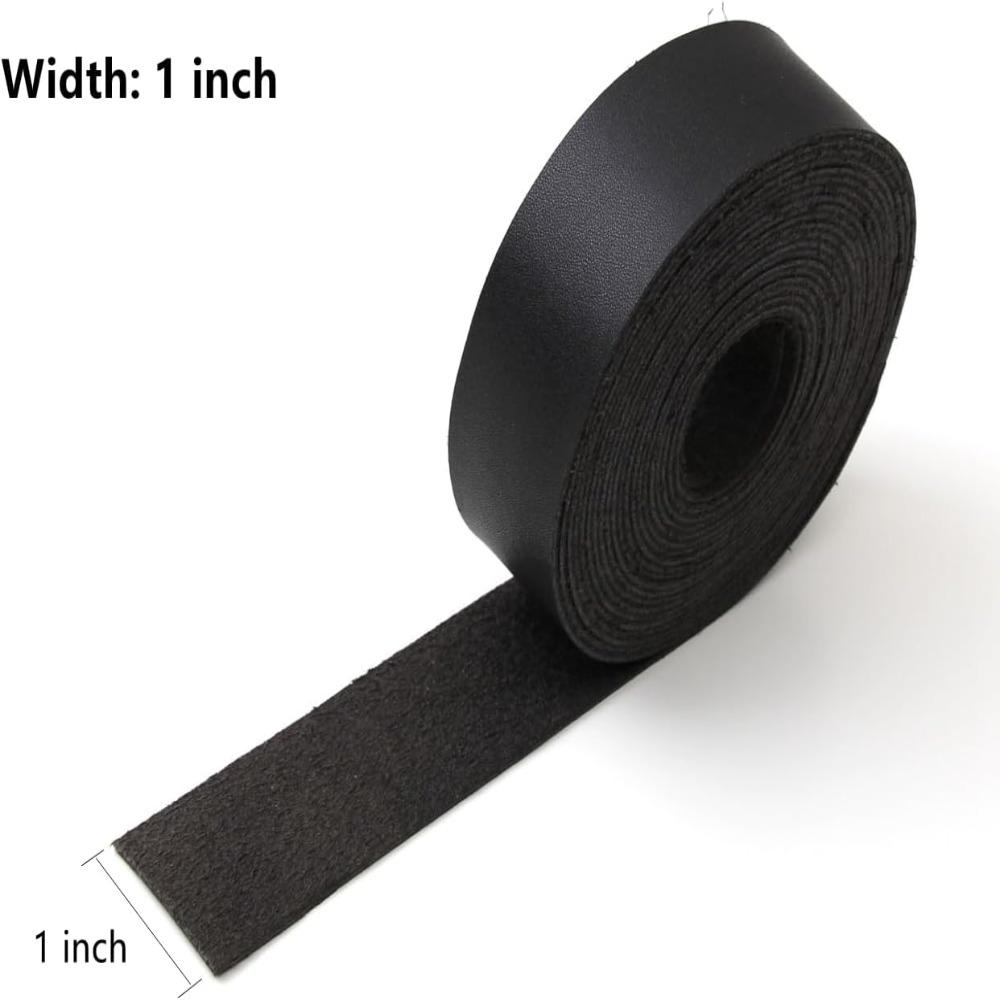 Black Black Leather Strip 1 Inch Wide Soft Leather Leather Projects Leather Belt Strips  DIY Craft