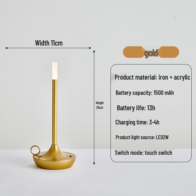 Nordic Aladdin's Lamp Touch Table Light – USB Rechargeable for Bar, Pub, Outdoor, or Camping Atmosphere