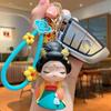 Silicone Rubber Cartoon Dolls Pendant Bag Hanging Car Key Ring Chinese Style Keychain  Gifts