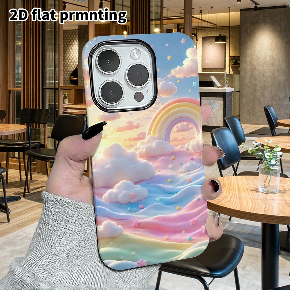 Phone Case: 2D Flat Design Suitable for iPhone 18, 17, 16, 15, 14, 13 Pro Film Protection Case, Couple Style, Fairy Tale World, Christmas and Hallowee