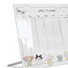 Acrylic Desktop Small Whiteboard Calendar Daily Planner Writing Board Weekly Planning Board with Stand Office Reminder Display Board