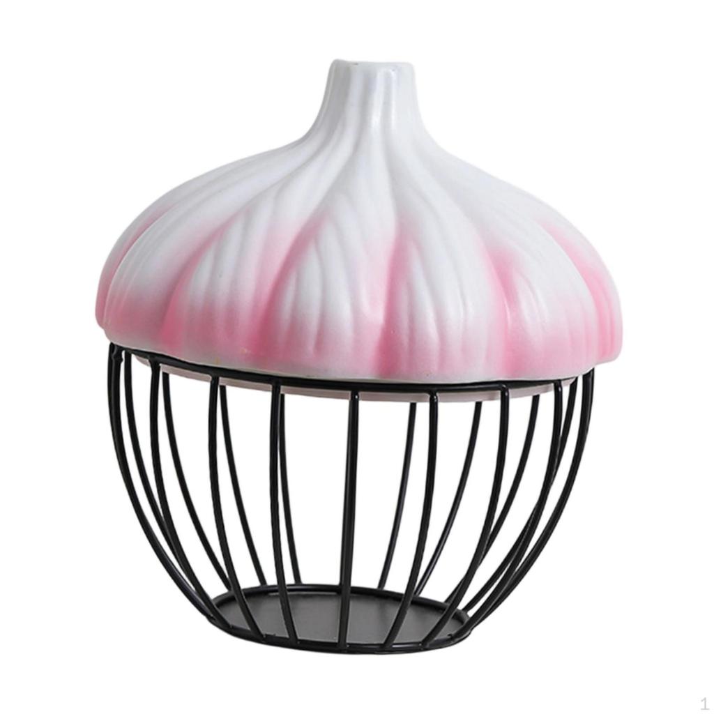 Garlic Storage Basket Fruit Decorative Home Decoration Snacks Organizer Versatile for
