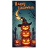 Pumpkin Decoration Spooky Jack-o'-Lantern Banner Holiday Banner Dark Color Scheme Spooky Banner For Spooky Event Night Event