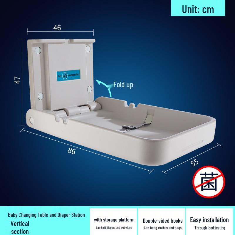 Multifunctional Baby Care & Changing Table with Third Restroom Access