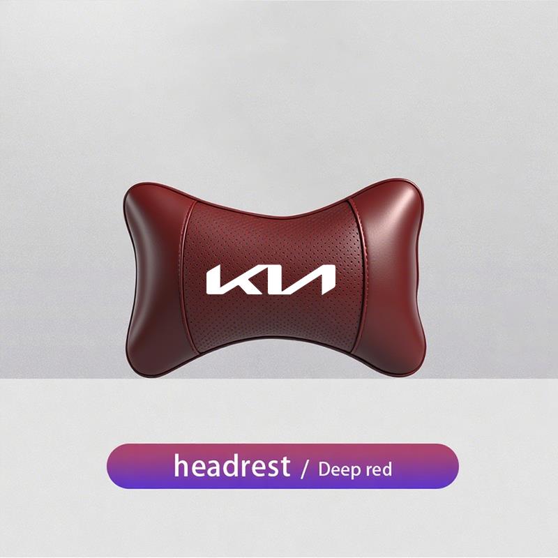 Car Headrest Auto Breathable Seat Neck Pillow Accessories For KIA EV6 Stinger RIO Sorento Picanto Ceed Borrego Syros K4 K5 K8 K9