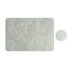 Faux Leather Placemat Coaster Dining Table Heat Insulation Pad Dual Side Waterproof Placemat for Kitchen Countertops Dining Tables