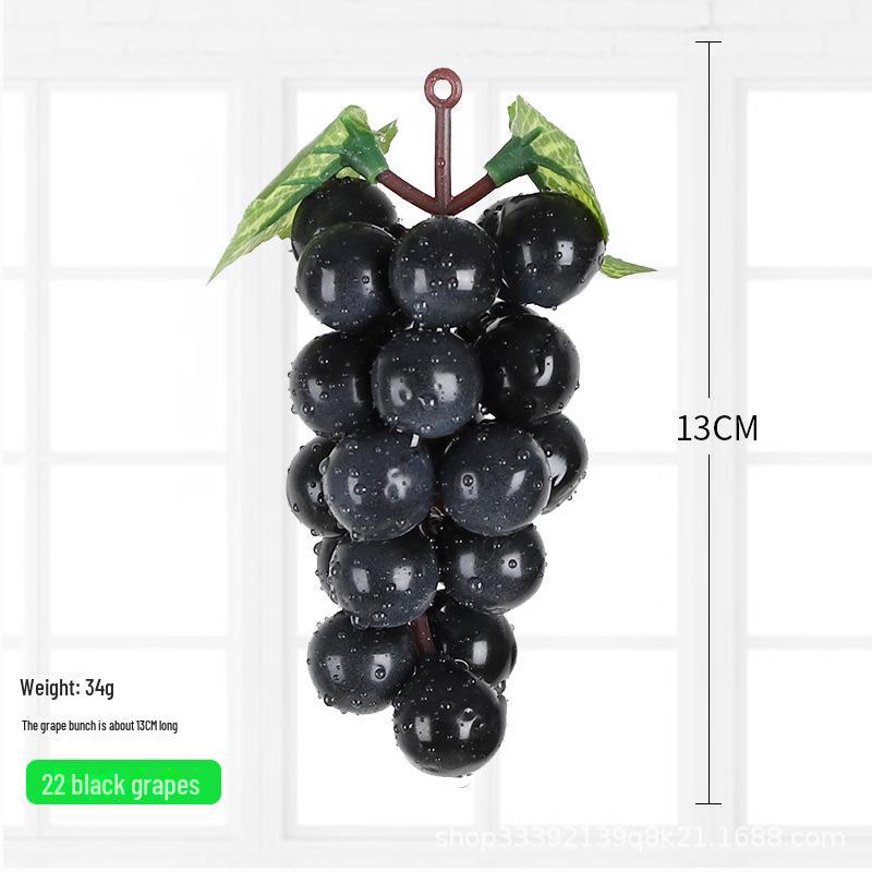 Kids' Educational Toys: Simulated Fruits - Grapes, Persimmons, Apples, Bananas - for Play, Decor, and Props